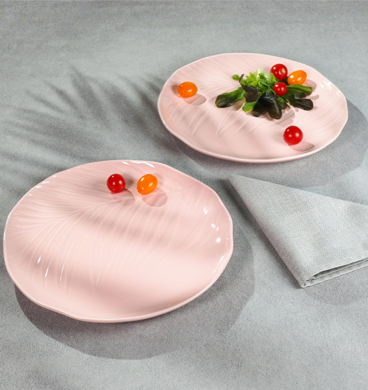 BALI dinner plate set (pink)