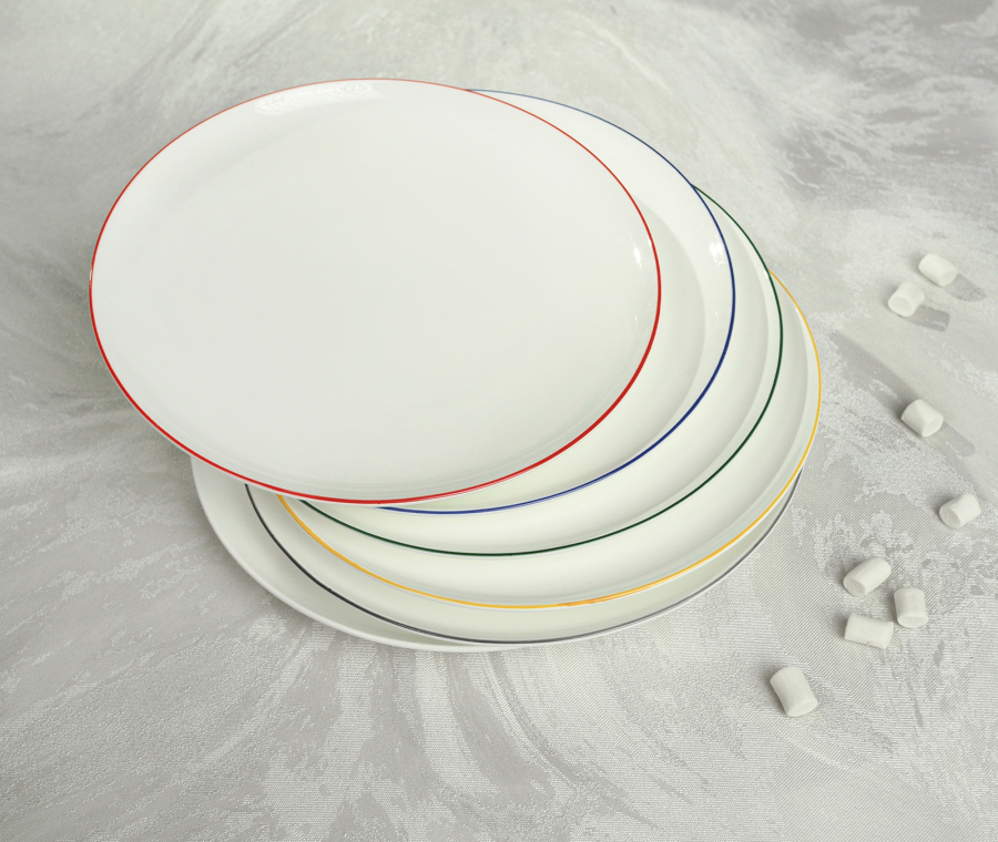 Set of SYMBOL snack plates (mixed colors)