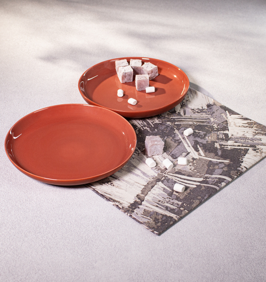 PATIO snack plates (terracotta)