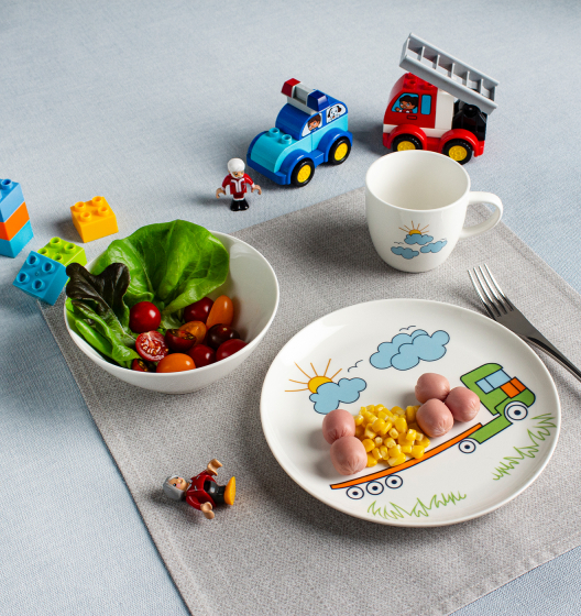 Children's porcelain tableware set TRUCK