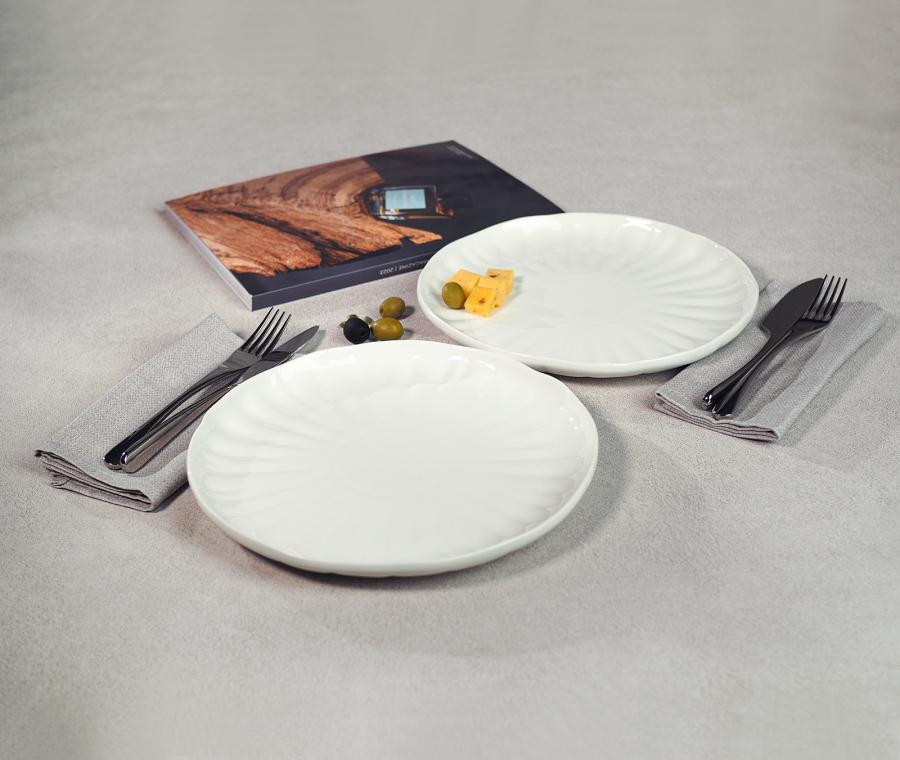 LOTUS dinner plate set (white)